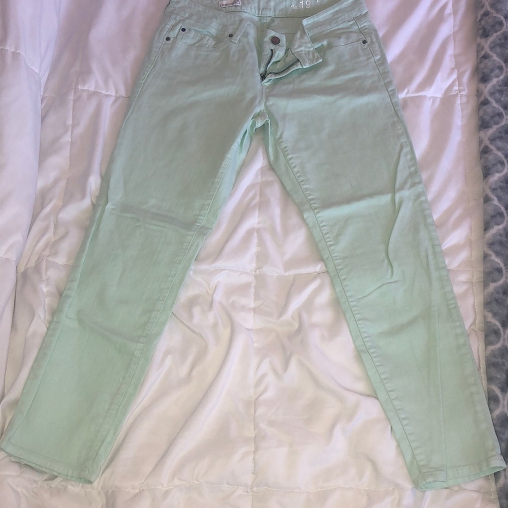 Gap Always Skinny Mint Color Jeans